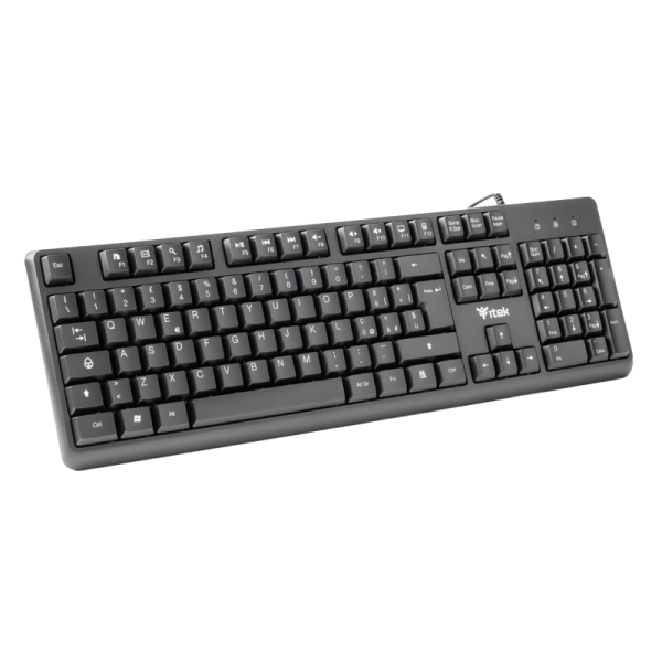 itek DGT C01 tastiera Universale USB QWERTY Inglese, Italiano Nero [ITKODGTC01]