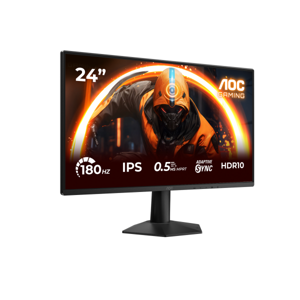 AOC MONITOR GAMING 23,8 LED IPS FHD 180hz 300 CDM, DP/HDMI [24G50F]