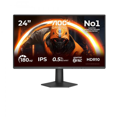 AOC MONITOR GAMING 23,8 LED IPS FHD 180hz 300 CDM, DP/HDMI [24G50F]
