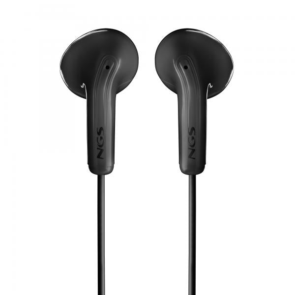 NGS CROSS FLIP BLACK: cuffie intrauricolari con microfono e controllo del volume. Pulsante multifunz [CROSS FLIP BLACK]
