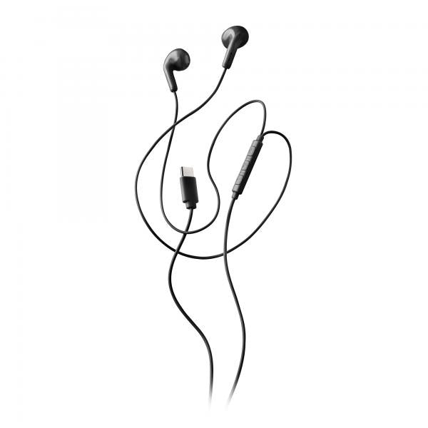 NGS CROSS GLIDE BLACK: Auricolari a bottone con microfono e controllo del volume. Pulsante multifunz [CROSS GLIDE BLACK]