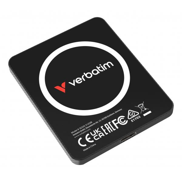 Verbatim SnapBack Ultra Slim SSD 512GB USB tipo-C USB 3.2 Gen 2x2 Nero [32335]
