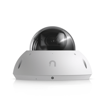 Ubiquiti - Telecamera PoE+ 4K resistente alle intemperie e agli atti vandalici con motore AI Multi-TOPS, zoom ottico 2,36x e ampio sensore CMOS da 1/1,2" per una nitidezza eccezionale in condizioni di [UVC-G6-Pro-Dome-W]
