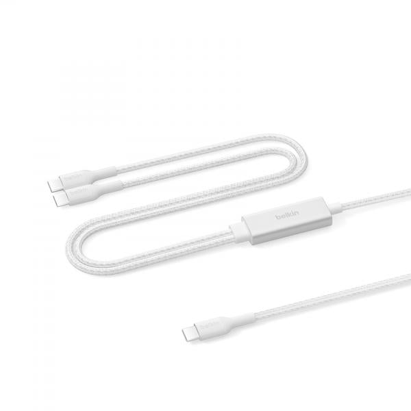 Belkin CAC004hq1.5MWH cavo USB USB 2.0 1,5 m USB C 2 x USB C 0,48 Gbit/s 140 W Bianco [CAC004HQ1.5MWH]