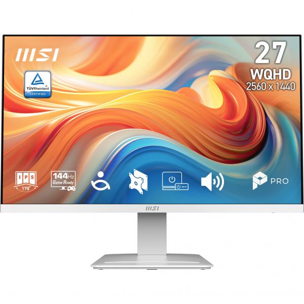 MSI MONITOR 27 LED IPS WQHD 16:9 144Hz 1ms, HDMI/DP, MULTIMEDIALI, BIANCO [PRO MP273QW E14]