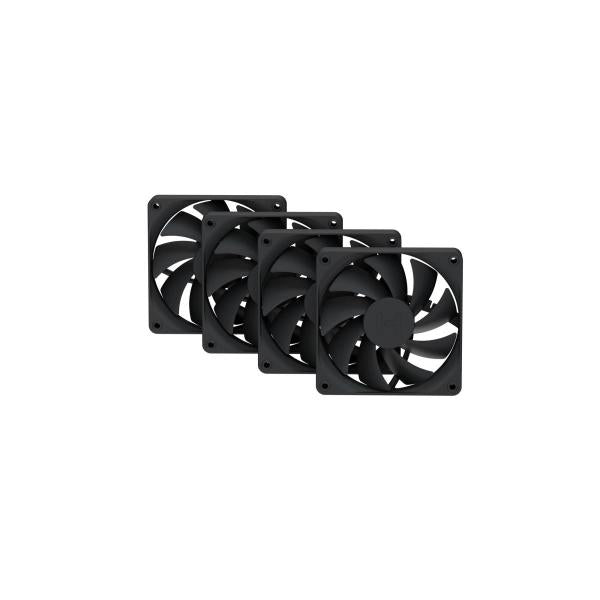 HYTE FAN CASE FA12 PWM FAN 4 PACK 4x 120*120*25mm BLK [FAN-HYTE-FA12-BB-4 ]