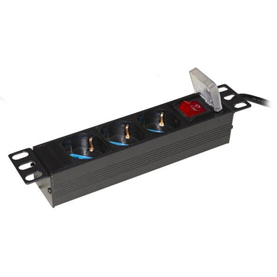 LINK MULTIPRESA 3 PRESE ITA/SCHUKO PER ARMADI 10" CON CAVO SPINA ITALIANA E INTERRUTTORE [LK3PDU]