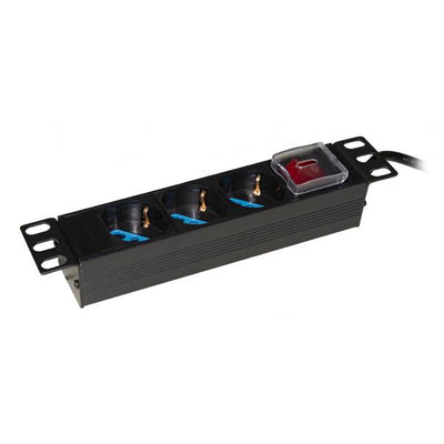 LINK MULTIPRESA 3 PRESE ITA/SCHUKO PER ARMADI 10" CON CAVO SPINA ITALIANA E INTERRUTTORE [LK3PDU]