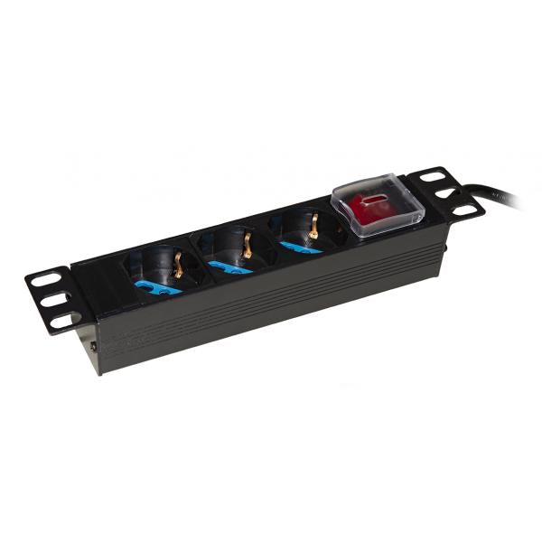 LINK MULTIPRESA 3 PRESE ITA/SCHUKO PER ARMADI 10" CON CAVO SPINA ITALIANA E INTERRUTTORE [LK3PDU]