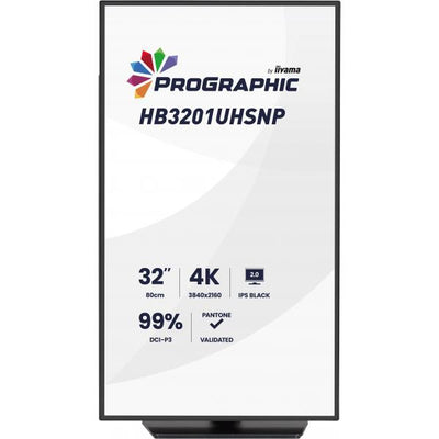 iiyama ProGraphic HB3201UHSNP-B1 Monitor PC 80 cm (31.5") 3840 x 2160 Pixel 4K Ultra HD Nero [HB3201UHSNP-B1]