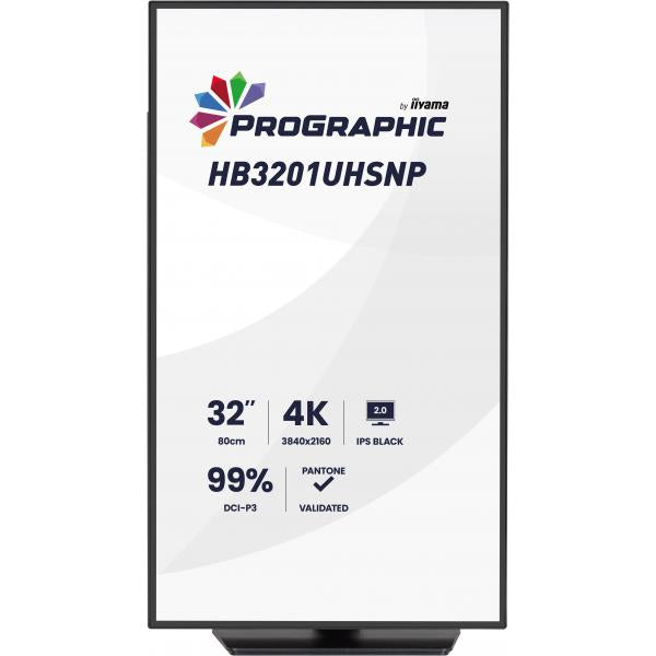 iiyama ProGraphic HB3201UHSNP-B1 Monitor PC 80 cm (31.5") 3840 x 2160 Pixel 4K Ultra HD Nero [HB3201UHSNP-B1]