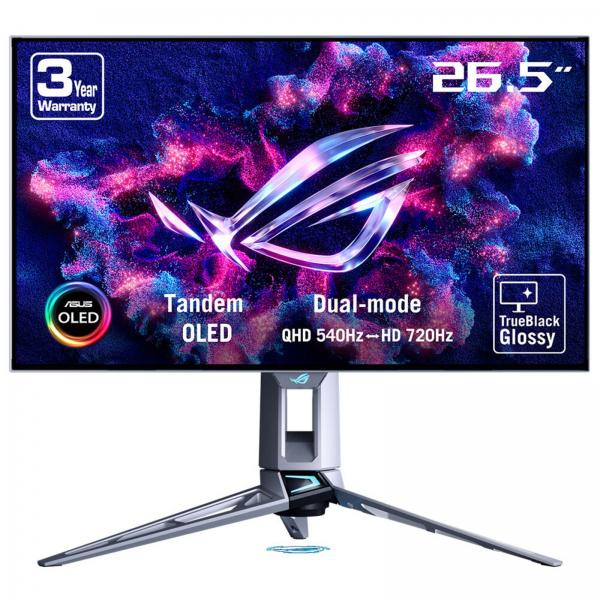 ASUS ROG Swift OLED PG27AQWP-W Monitor PC 67,3 cm (26.5") 2560 x 1440 Pixel Quad HD LCD Argento [PG27AQWP-W]