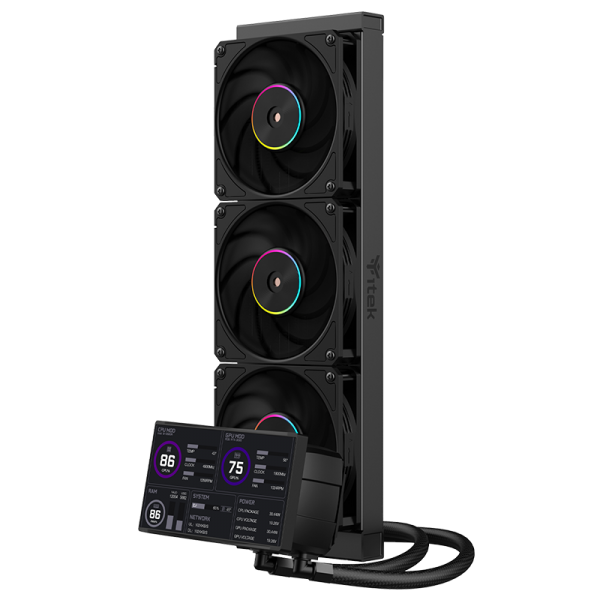 ITEK DISSIPATORE A LIQUIDO THERMORA 50B 360MM SKT UNIVERSALE ARGB PWM FAN LCD 10 CON SOFTW [ITLCTHM50360B]