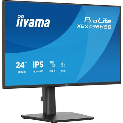 Iiyama ProLite 24 inch - Full HD IPS LED Monitor - 1920x1080 - HAS / Pivot [XB2496HSC-B1]