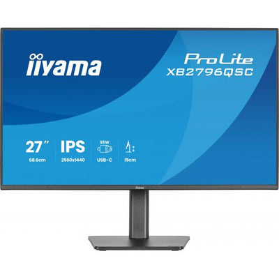 Iiyama ProLite 27 inch - QHD IPS LED Monitor - 2560x1440 - HAS / Pivot [XB2796QSC-B1]