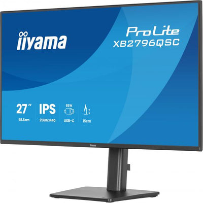 Iiyama ProLite 27 inch - QHD IPS LED Monitor - 2560x1440 - HAS / Pivot [XB2796QSC-B1]