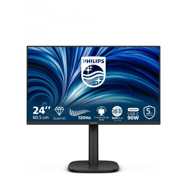 Philips 24B2U3601 Monitor PC 60,5 cm (23.8") 2560 x 1440 Pixel Quad HD LCD Nero [24B2U3601/00]