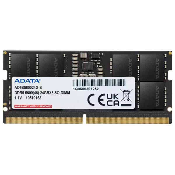 ADATA RAM SO-DIMM 24GB DDR5 5600MHZ 1.1V [AD5S560024G-S]