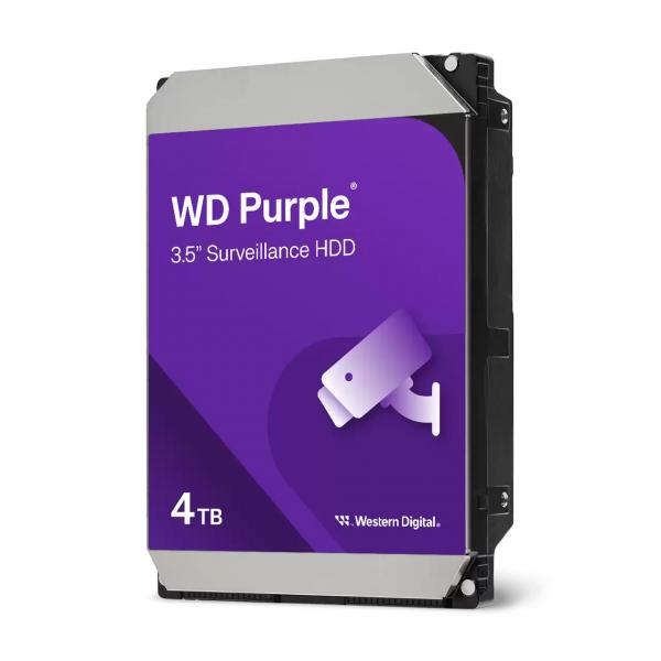 Western Digital Purple disco rigido interno 4 TB 5400 Giri/min 128 MB 3.5" Serial ATA III [WD44PURZ]
