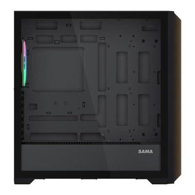 SAMA MID TOWER Z60 BLACK LISTELLO IN NOCE TG 4*FAN 140mm ARGB PWM [Z60-BKAWA4X1-GL]