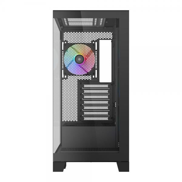 SAMA MID TOWER V50 BLACK 2*TG 4*FAN 120mm ARGB PWM [V50-BKADA4X1-GL]