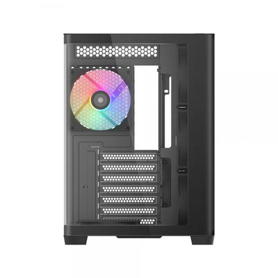 SAMA MID TOWER V60 BLACK DOPPIA CAMERA 2*TG 7*FAN 120mm ARGB PWM [V60-BKADA7X1-GL]