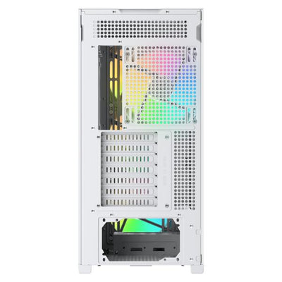 SAMA MID TOWER Z60 WHITE LISTELLO IN NOCE TG 4*FAN WHITE 140mm ARGB PWM [Z60-BKAWA4X1-GL]