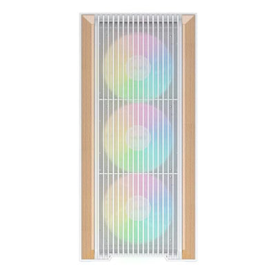 SAMA MID TOWER Z60 WHITE LISTELLO IN NOCE TG 4*FAN WHITE 140mm ARGB PWM [Z60-BKAWA4X1-GL]