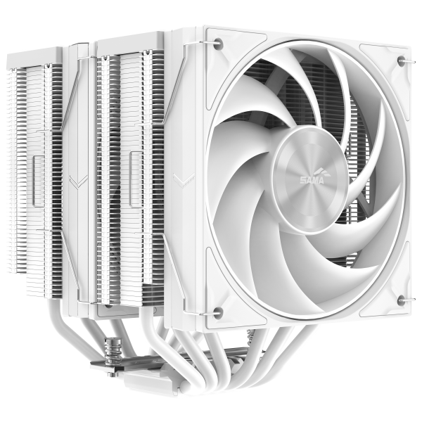 SAMA RAFF CPU A60W WHITE 2*120mm FAN [A60-WHWNNXOX-G]