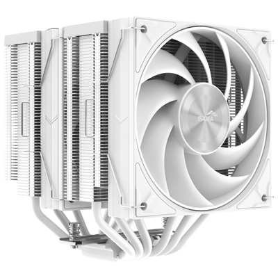 SAMA RAFF CPU A60W WHITE 2*120mm FAN [A60-WHWNNXOX-G]