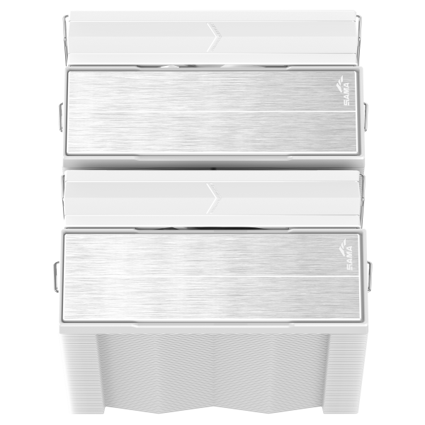 SAMA RAFF CPU A60W WHITE 2*120mm FAN [A60-WHWNNXOX-G]