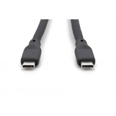 Digitus USB Silicone connection cable - USB-C - USB-C 1m - USB4 Version 2.0 - 80G - 240W - 16K - Black [AK-300350-010-S]