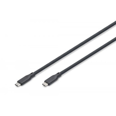 Digitus USB silicone cable - USB4 version 2.0 - USB 80Gbps - 1.5m - Black [AK-300350-015-S]