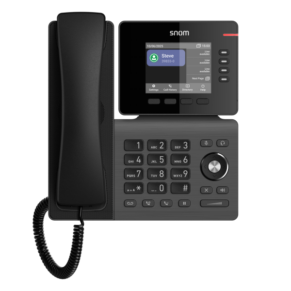 Snom D810W, smart entry professional IP phone,colour display, built-in Wi-Fi, USB port, 4 BLF (PSU not included) [00004737]