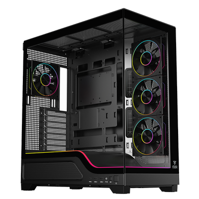 CASE SHOWBUI WAVE 82B GAMING TOWER ATX 4x12CM ARGB FAN 2xUSB3 TYPE-C DARKER TEMP GLASS SIDE FRON [ITGCASBW82B]