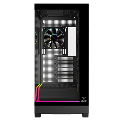 CASE SHOWBUI WAVE 82B GAMING TOWER ATX 4x12CM ARGB FAN 2xUSB3 TYPE-C DARKER TEMP GLASS SIDE FRON [ITGCASBW82B]