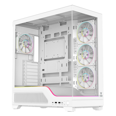CASE SHOWBUI WAVE 82W GAMING TOWER ATX 4x12CM ARGB FAN 2xUSB3 TYPE-C DARKER TEMP GLASS SIDE FRON [ITGCASBW82W]