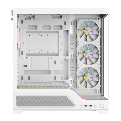 CASE SHOWBUI WAVE 82W GAMING TOWER ATX 4x12CM ARGB FAN 2xUSB3 TYPE-C DARKER TEMP GLASS SIDE FRON [ITGCASBW82W]