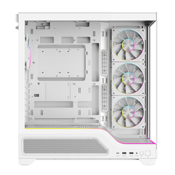 CASE SHOWBUI WAVE 82W GAMING TOWER ATX 4x12CM ARGB FAN 2xUSB3 TYPE-C DARKER TEMP GLASS SIDE FRON [ITGCASBW82W]