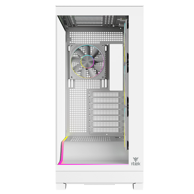 CASE SHOWBUI WAVE 82W GAMING TOWER ATX 4x12CM ARGB FAN 2xUSB3 TYPE-C DARKER TEMP GLASS SIDE FRON [ITGCASBW82W]