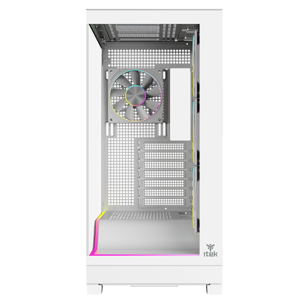 CASE SHOWBUI WAVE 82W GAMING TOWER ATX 4x12CM ARGB FAN 2xUSB3 TYPE-C DARKER TEMP GLASS SIDE FRON [ITGCASBW82W]