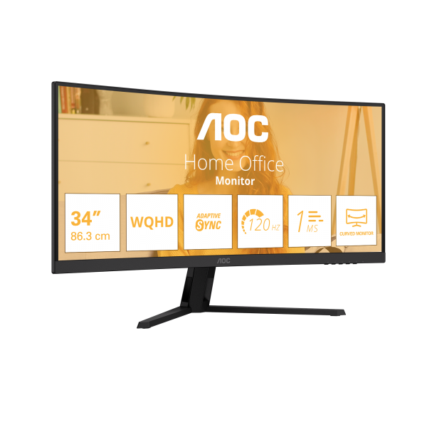 AOC B3 CU34B3E Monitor PC 86,4 cm (34") 3440 x 1440 Pixel Wide Quad HD LED Nero [CU34B3E]