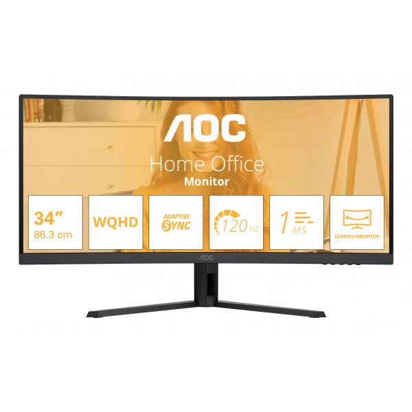 AOC B3 CU34B3E Monitor PC 86,4 cm (34") 3440 x 1440 Pixel Wide Quad HD LED Nero [CU34B3E]