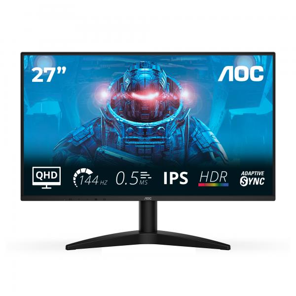 AOC MONITOR GAMING 27 LED IPS QHD 16:9 0,5MS 144Hz 300 CDM, DP/HDMI [Q27B36X]
