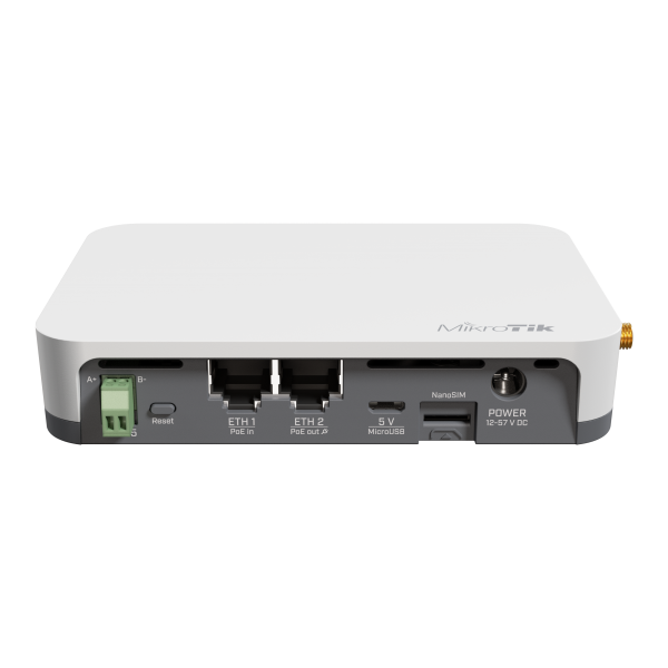 Mikrotik - KNOT LR9G kit, 2x Fast Ethernet, 2.4 GHz Wi-Fi n, LoRa 915MHz, LTE Cat-M1/NB2, GPS, Bluetooth 5.2, USB, microSIM, CPU QCA9531 650MHz, 64MB RAM, GPIO/RS485, RouterOS v7 L4, PoE-in/out, DC/Mi [RB924iR-2nD-BT5&BG770A&R11e-LR9G]