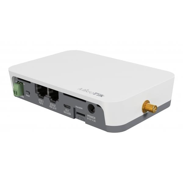 Mikrotik - KNOT LR9G kit, 2x Fast Ethernet, 2.4 GHz Wi-Fi n, LoRa 915MHz, LTE Cat-M1/NB2, GPS, Bluetooth 5.2, USB, microSIM, CPU QCA9531 650MHz, 64MB RAM, GPIO/RS485, RouterOS v7 L4, PoE-in/out, DC/Mi [RB924iR-2nD-BT5&BG770A&R11e-LR9G]