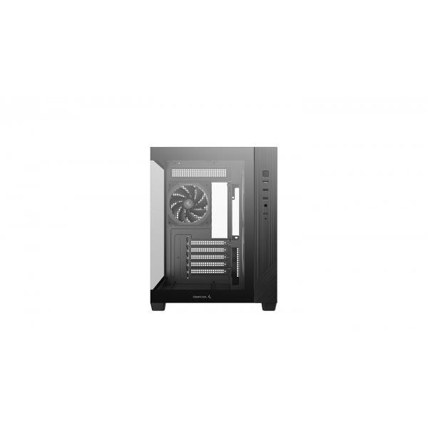 DEEPCOOL CASE MICRO ATX CG330 3F BLK 2xTG 3xARGB FAN (sup 360) [R-CG330-BKNGM3-G]