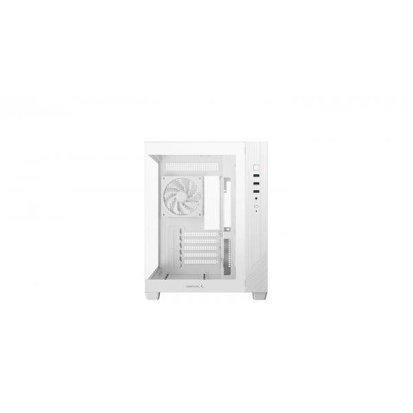 DEEPCOOL CASE MICRO ATX CG330 3F WHITE 2xTG 3xARGB FAN (sup 360) [R-CG330-WHNGM3-G]