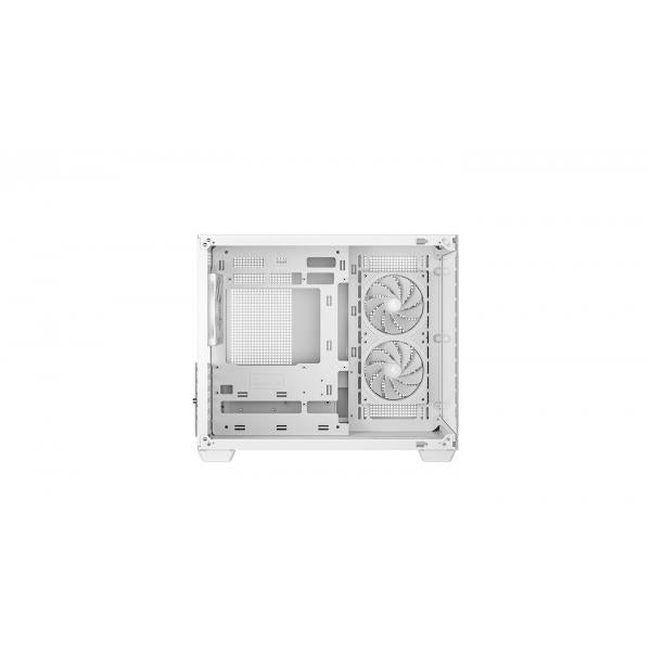 DEEPCOOL CASE MICRO ATX CG330 3F WHITE 2xTG 3xARGB FAN (sup 360) [R-CG330-WHNGM3-G]