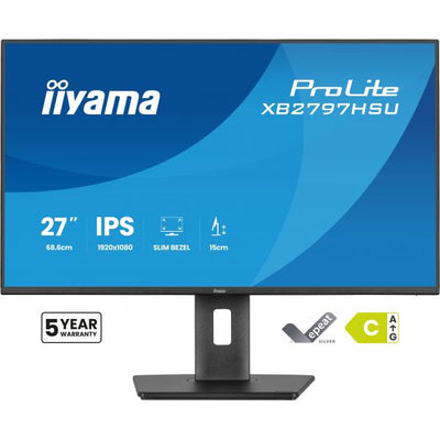 iiyama ProLite XB2797HSU-B1 Monitor PC 68,6 cm (27") 1920 x 1080 Pixel Full HD LED Nero [XB2797HSU-B1]